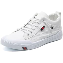 image-Shoes men's summer 2021 new Korean style trend all-match leather shoes men's casual shoes white shoes men's shoes 281