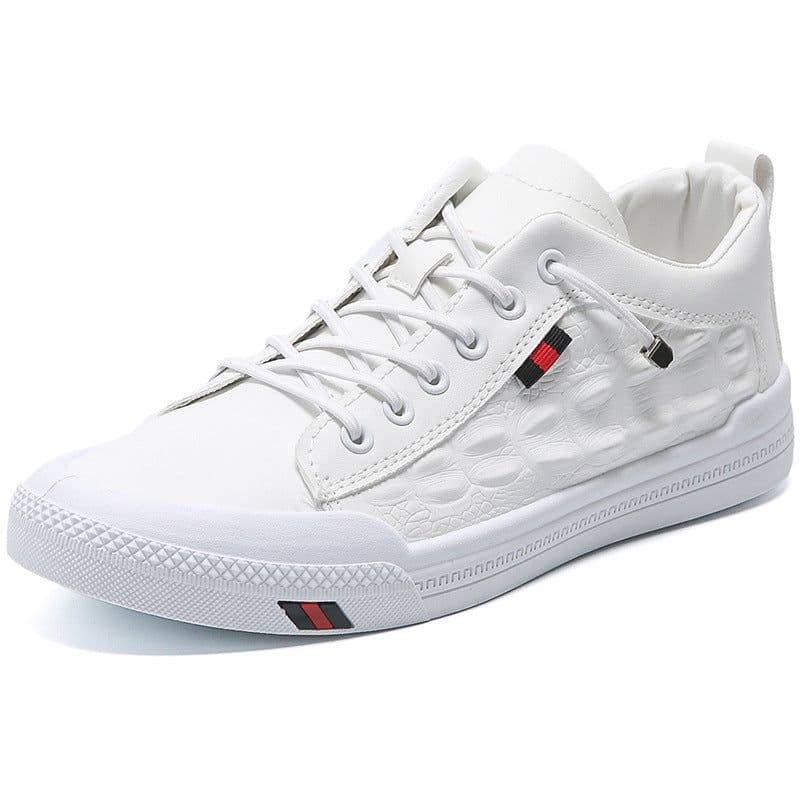 image-Shoes men's summer 2021 new Korean style trend all-match leather shoes men's casual shoes white shoes men's shoes 281