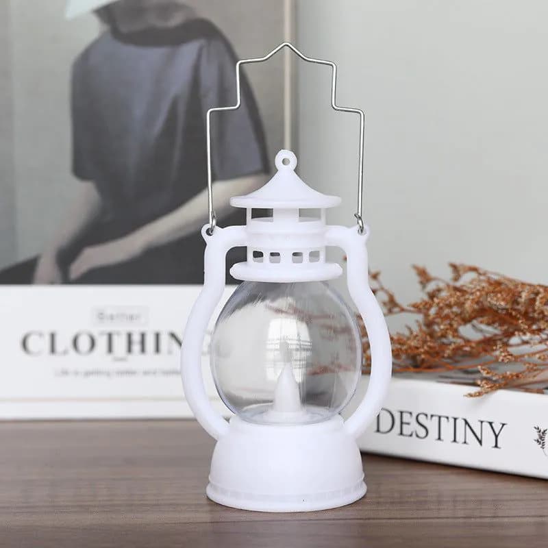 image-Retro kerosene lamp Christmas Halloween pumpkin portable pony lantern night light LED electronic decoration candle light