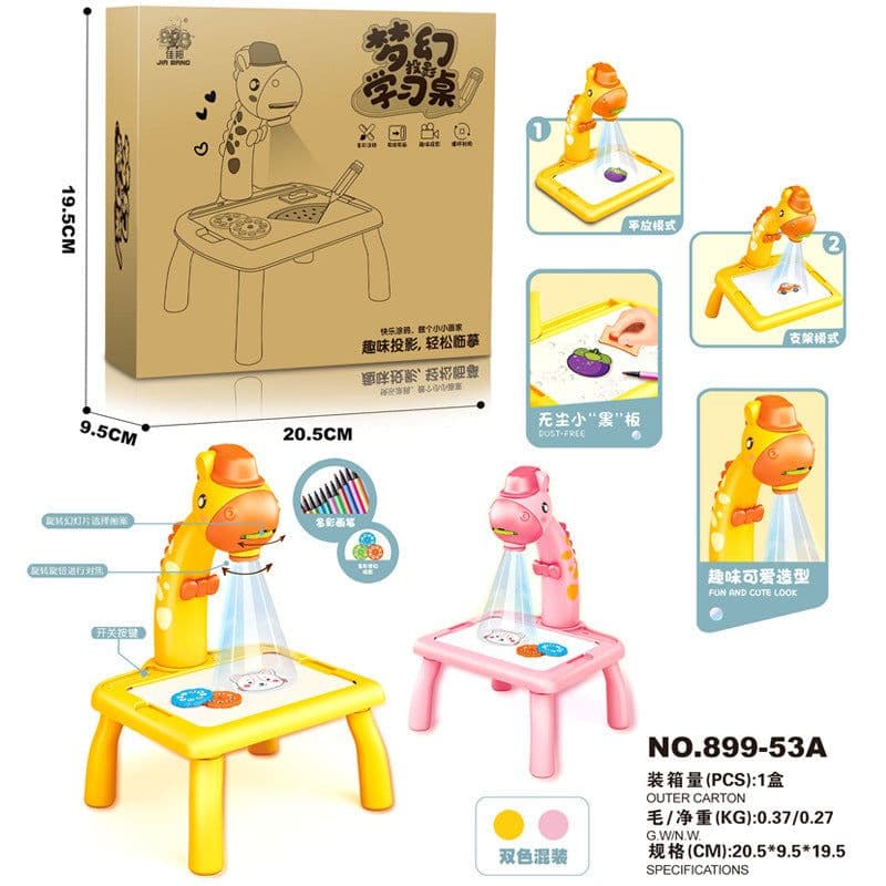 image-Children's enlightenment early education intelligent projection painting table baby graffiti writing drawing vibrato net celebrity projector toy