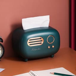 image-Creative tissue box living room light luxury home restaurant paper box remote control coffee table storage box cute girl pumping box