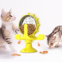 image-Pet Supplies Amazon Windmill Cats Dogs Toys Cat Supplies Funny Cat Leaking Ball Automatic Feeder