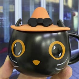 image-Personalized Cute Limited Edition Mysterious Black Cat Cup Halloween Coffee Mug Tea Cup Gifts For Family Couples And Friends Mug