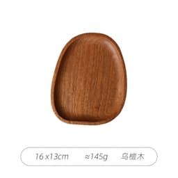 image-Detomate Acacia Irregular Dinner Plate Wooden Plate Dessert Tray Creative Plate Wooden Cold Vegetable Plate