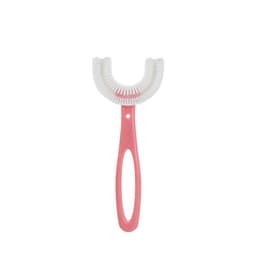 image-U-shaped silicone sonic baby toothbrush for lazy people with toothbrushing instrument oral cleaning U-shaped children’s toothbrush