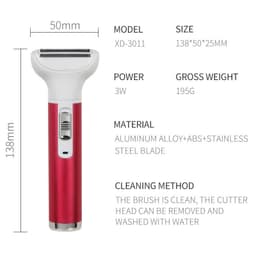 image-Factory direct supply of multifunctional ladies shaving device 5 in 1 set rose red hair removal device USB charging hair removal device