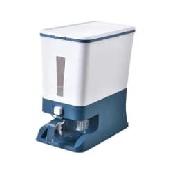 image-Rice bucket sealed and moisture-proof 24 kg flour bucket rice flour storage tank household kitchen tidying storage rice storage box