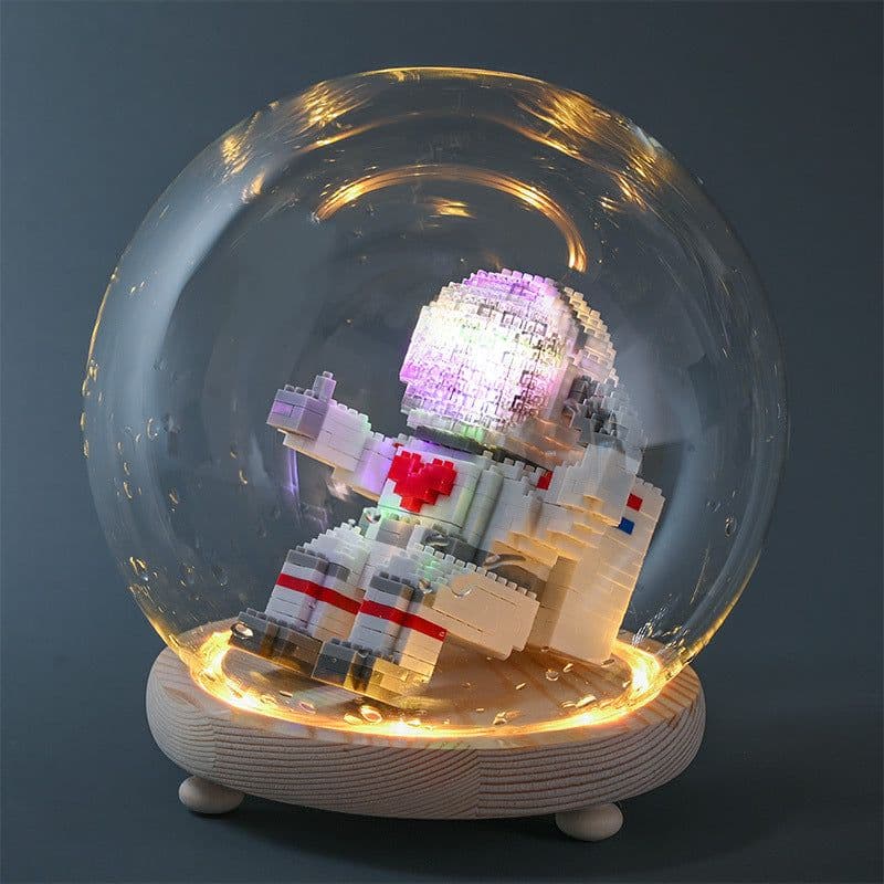 image-The particles are compatible with Lego blocks, luminous astronauts, astronauts, and adult puzzle assembling toys.
