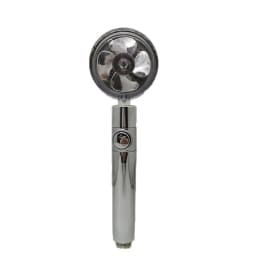 image-Xiaoman waist turbo shower net celebrity hand spray shower shower head pressurized fan blade water one-button water stop cross-border