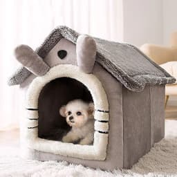 image-Kennel House Type Four Seasons Universal Small Dog Teddy Fighting Removable and Washable Dog House Cat Nest Bed Spring and Autumn Pet Products
