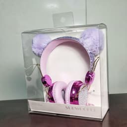 image-Headset children's headset wired wireless bluetooth tablet phone computer with heavy bass unicorn cartoon headset