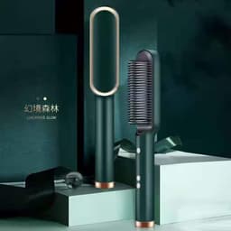 image-New product straight hair comb, negative ion does not hurt hair, straight hair and curly hair dual-use electric heating curling iron hair straightener cross-border household