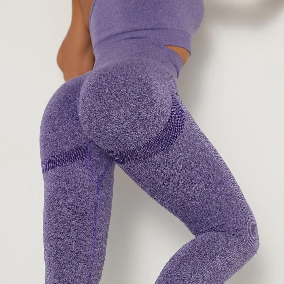 image-2021 European and American cross-border large size jacquard yoga pants exercise fitness seamless high waist sports leggings smiley face hip lift