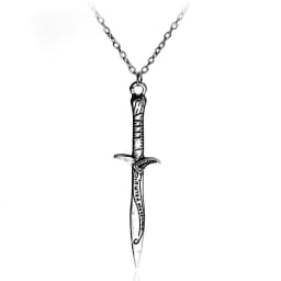 image-European American Cross Sword Necklace Luminous Pendant Chain