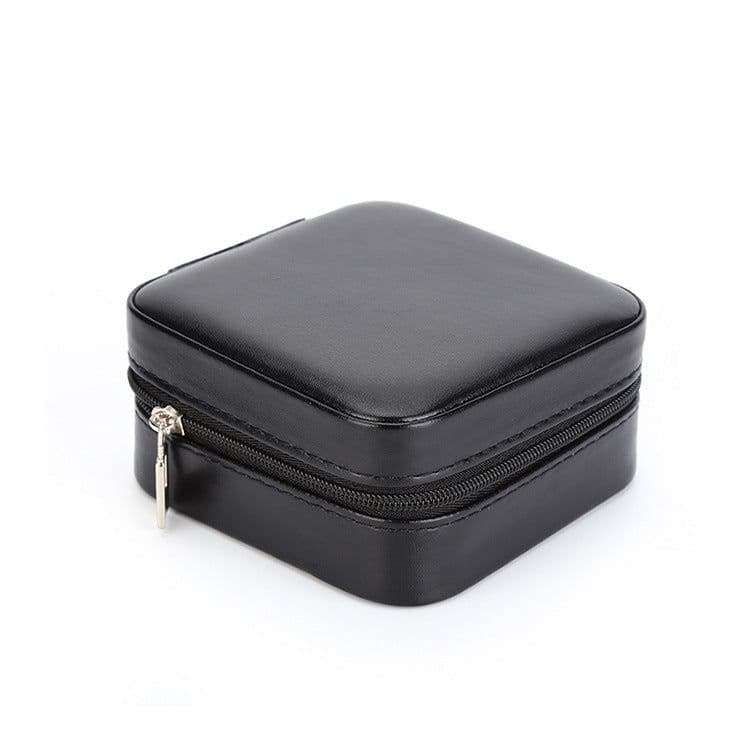 image-Manufacturers spot PU leather portable jewelry box earrings earrings necklace ring storage box jewelry box