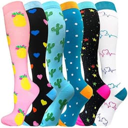 image-Cross-border new men's and women's long tube compression socks, nurse leggings, long tube running compression socks, outdoor sports socks