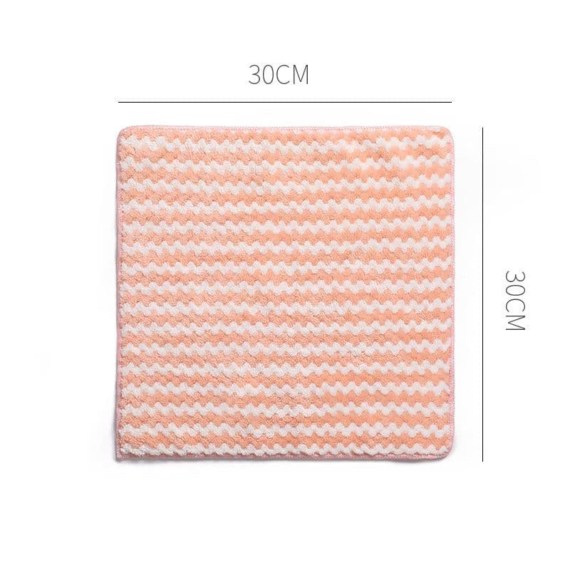 image-MTAM Microfiber Kitchen Cleaning Cloth Wave Pattern Absorbent