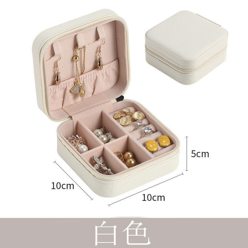 image-Necklace Simple Portable Storage Jewelry Packaging Box Green Earrings Large Capacity Spot Gift Box Ring Jewelry Box