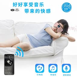 image-2020 new 5.0 wireless bluetooth sleep eye mask 3D stereo surround sound music call blackout music eye mask