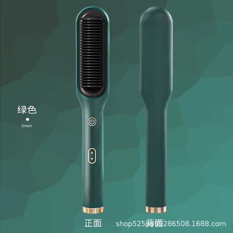 image-New product straight hair comb, negative ion does not hurt hair, straight hair and curly hair dual-use electric heating curling iron hair straightener cross-border household