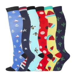 image-Cross-border new men's and women's long tube compression socks, nurse leggings, long tube running compression socks, outdoor sports socks