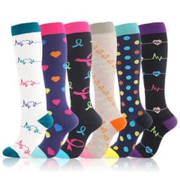 image-Cross-border new men's and women's long tube compression socks, nurse leggings, long tube running compression socks, outdoor sports socks