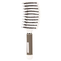 image-Large curved comb ribs comb boar bristle curved massage comb nine-row comb shape curly hair plastic smooth hair comb