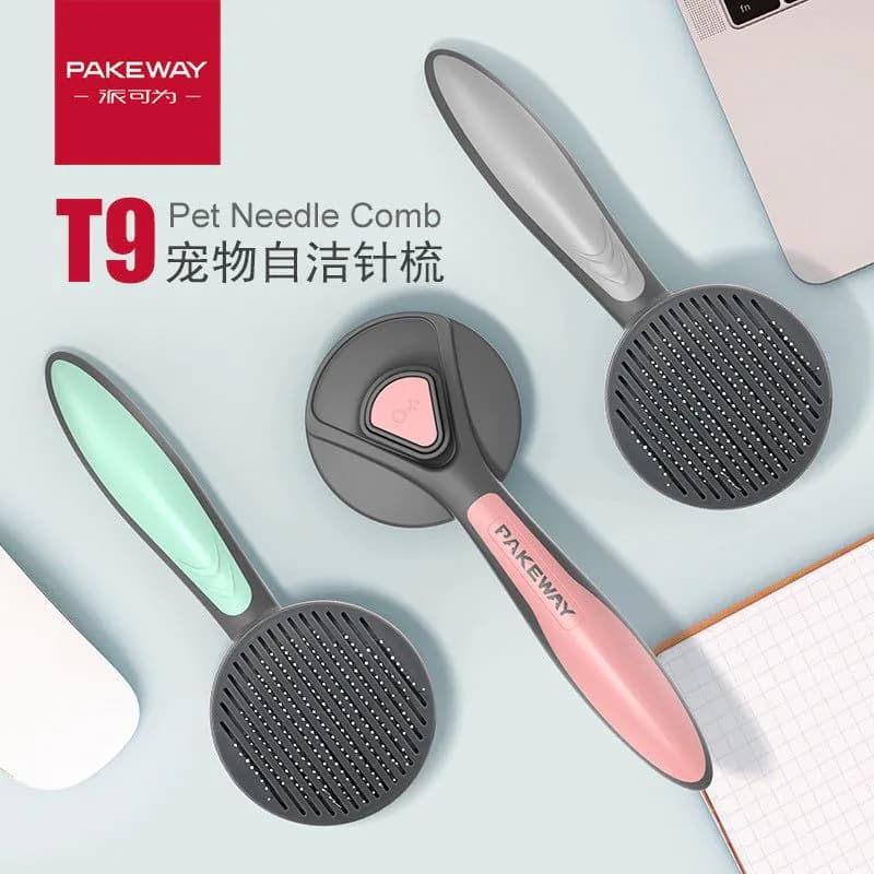 image-Cat comb to float hair Teddy dog comb flea comb large dog golden hair bristle comb special for dogs and cats