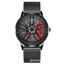image-Platinum Yatica Men's Waterproof Stainless Steel Chain Steel Band Watch Wheel Watch Business Sports Casual Watch