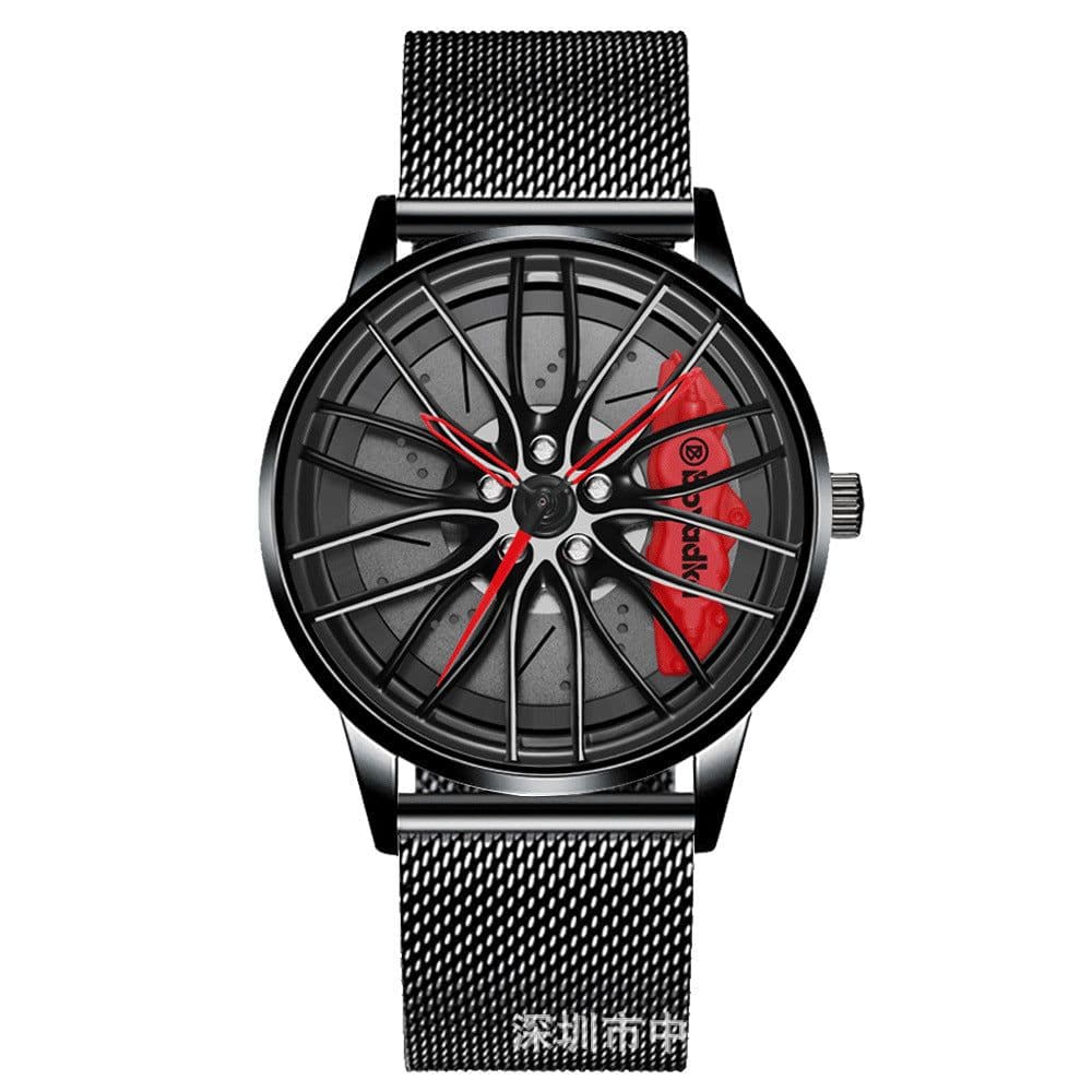 image-Platinum Yatica Men's Waterproof Stainless Steel Chain Steel Band Watch Wheel Watch Business Sports Casual Watch