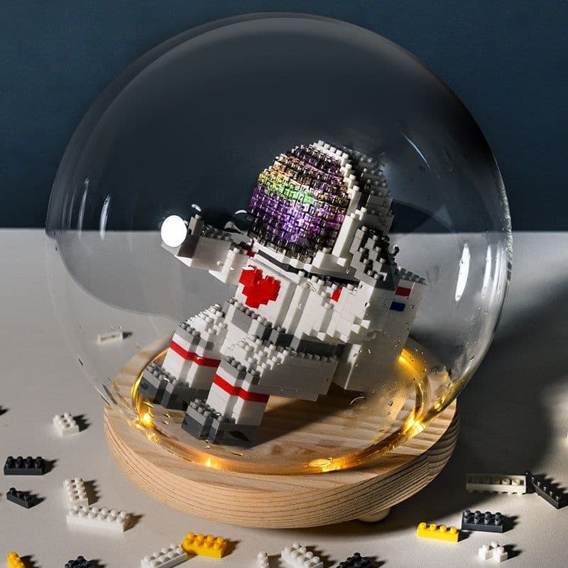 image-The particles are compatible with Lego blocks, luminous astronauts, astronauts, and adult puzzle assembling toys.