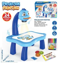 image-Children's enlightenment early education intelligent projection painting table baby graffiti writing drawing vibrato net celebrity projector toy
