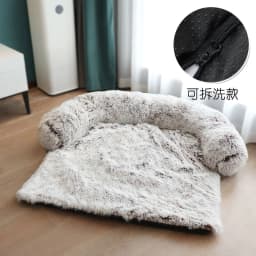 image-Amazon hot models plush kennel plush blanket dual-use one-piece pet kennel sofa bed manufacturers wholesale