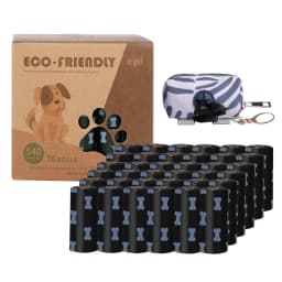 image-Cross-border new product dog poop bag poop picking bag dog dispenser environmentally friendly degradable poop picking bag car pet garbage bag