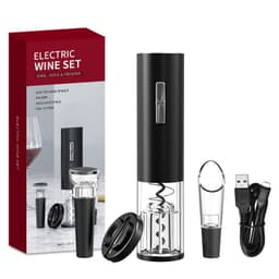 image-KLT factory direct supply cross-border sales of USB red wine electric bottle opener stainless steel rechargeable electric bottle opener
