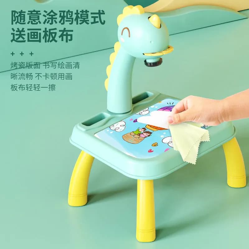 image-Children's enlightenment early education intelligent projection painting table baby graffiti writing drawing vibrato net celebrity projector toy