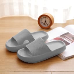 image-Factory wholesale high-heeled EVA thick-soled slippers female summer household bathroom bath couple sandals indoor home slippers male
