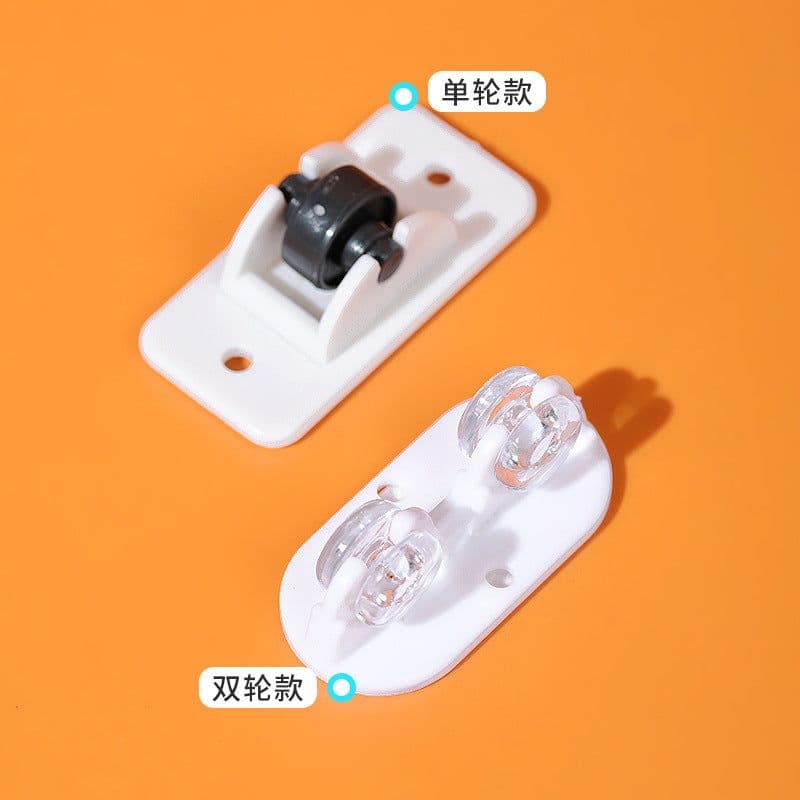 image-Adhesive pulley storage box storage box bottom detachable roller movable wheel bearing capacity of large single and double wheels