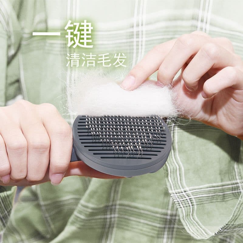 image-Cat comb to float hair Teddy dog comb flea comb large dog golden hair bristle comb special for dogs and cats