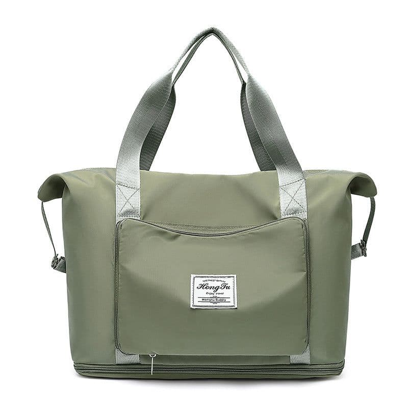 image-New foldable hand luggage bag large capacity short-distance travel bag wet and dry separation gym bag swimming bag