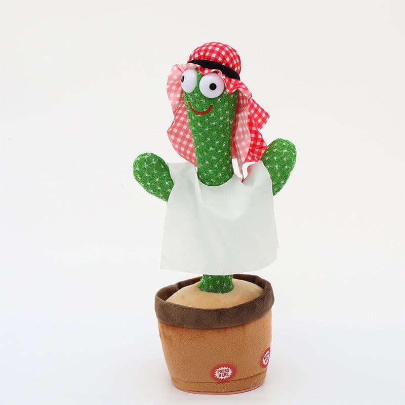 image-Cross-border electric cactus dancing cactus can dance, learn to speak, twist toy sand sculpture plush doll