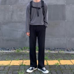 image-MYQ drape suit pants male Korean version of the trend of straight loose trousers small trousers new wild casual trousers