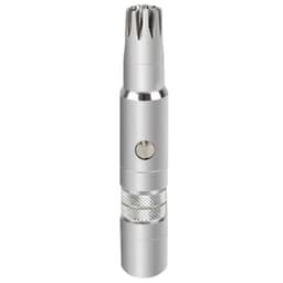 image-Smooth And Clean Stainless Steel Manual Nose Hair Trimmer for Men Silver