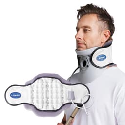 image-Inflatable Cervical Neck Brace Spine Traction Support White