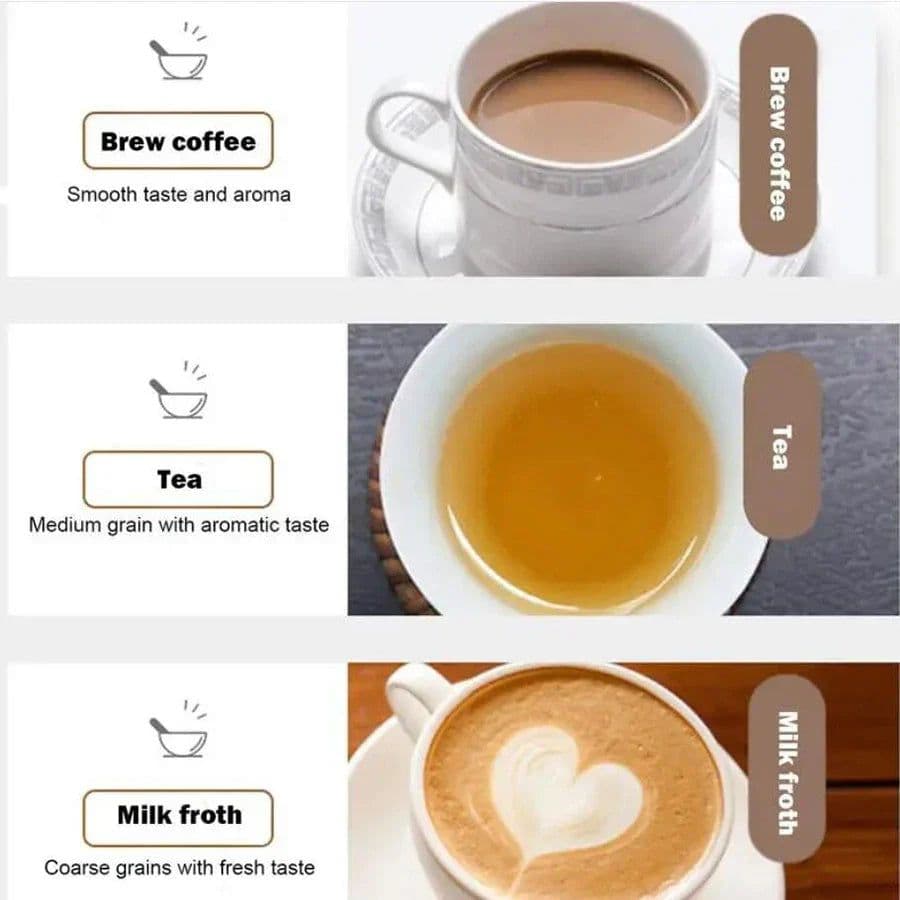 image-600ML Stainless Steel Coffee & Tea Brewer with Built in Filter & Handle Black