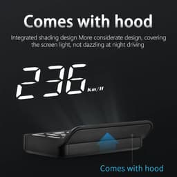 image-M3 Car HUD Display High Definition Windshield Projection Black