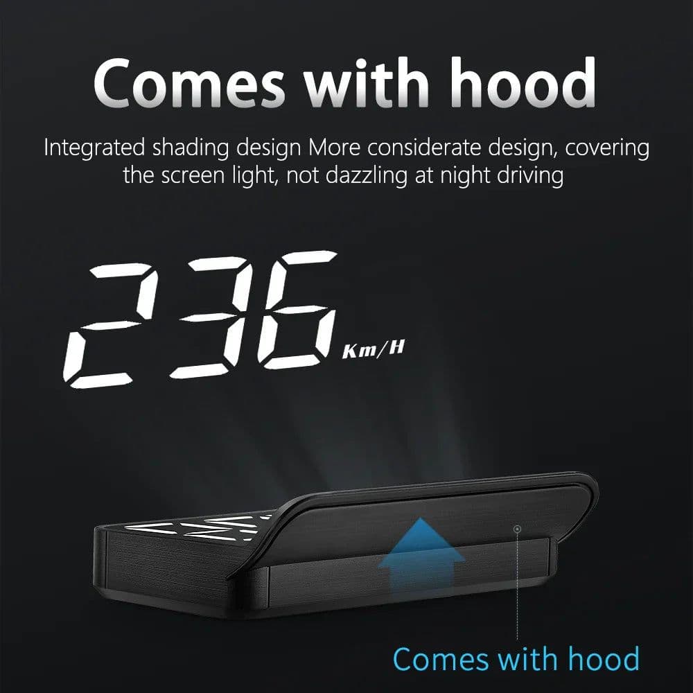 image-M3 Car HUD Display High Definition Windshield Projection Black