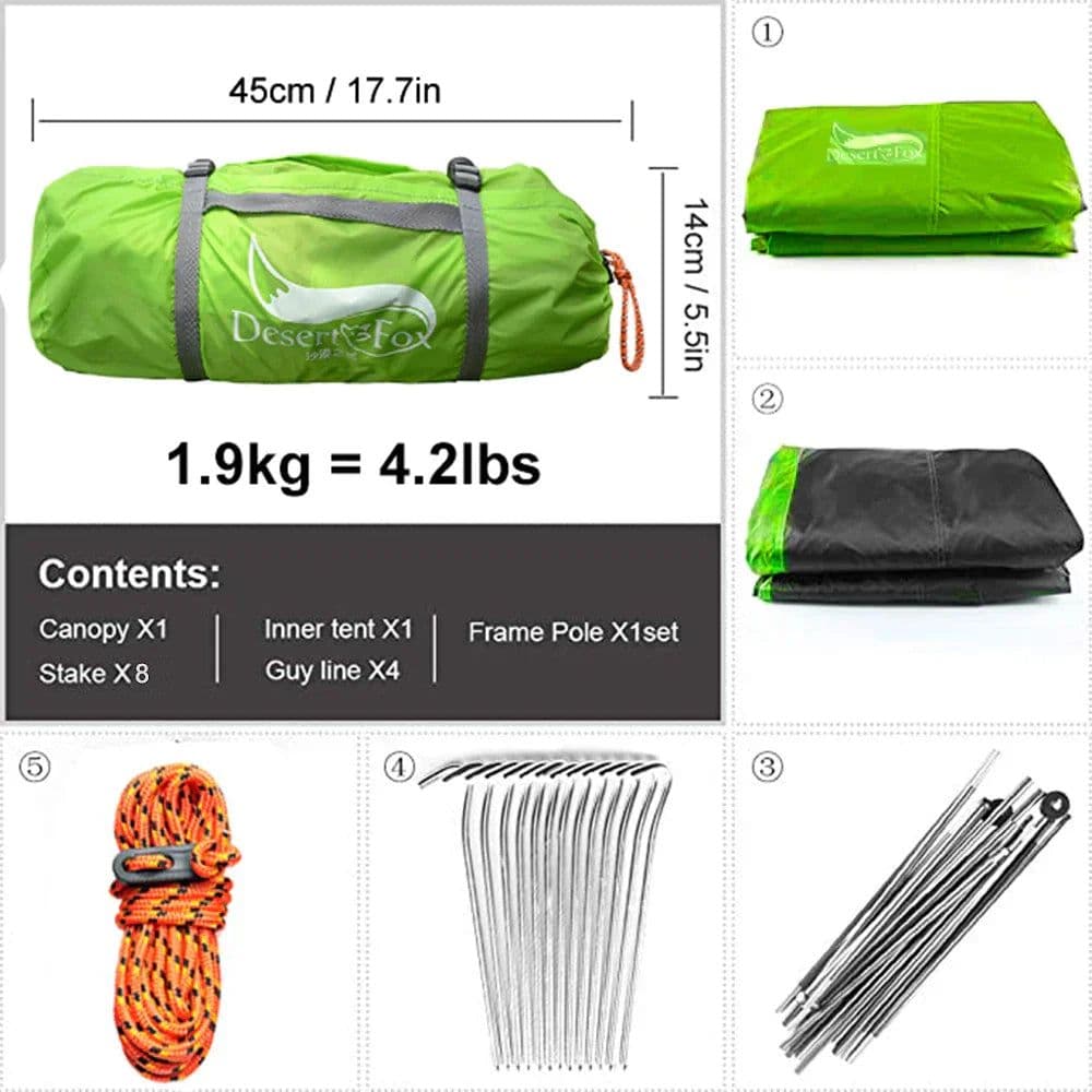 image-Desert Fox Camping Tent 2 Persons
