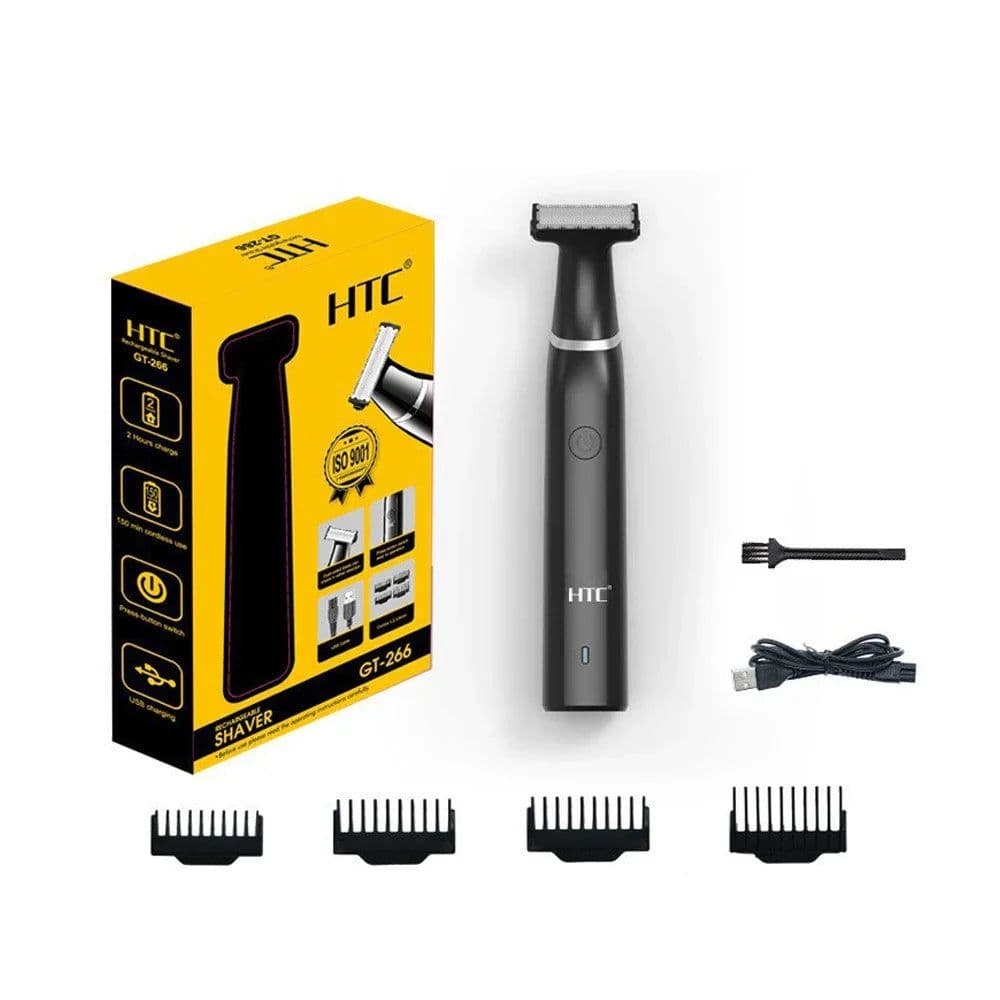 image-Rechargeable Electric One Blade Trimmer Hair Grooming Clipper Black