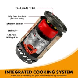 image-1.4L Backpacking Stove Cooking System